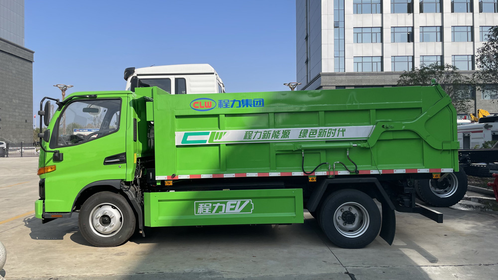 江淮駿鈴純電動(dòng)廂式垃圾運(yùn)輸車圖片3